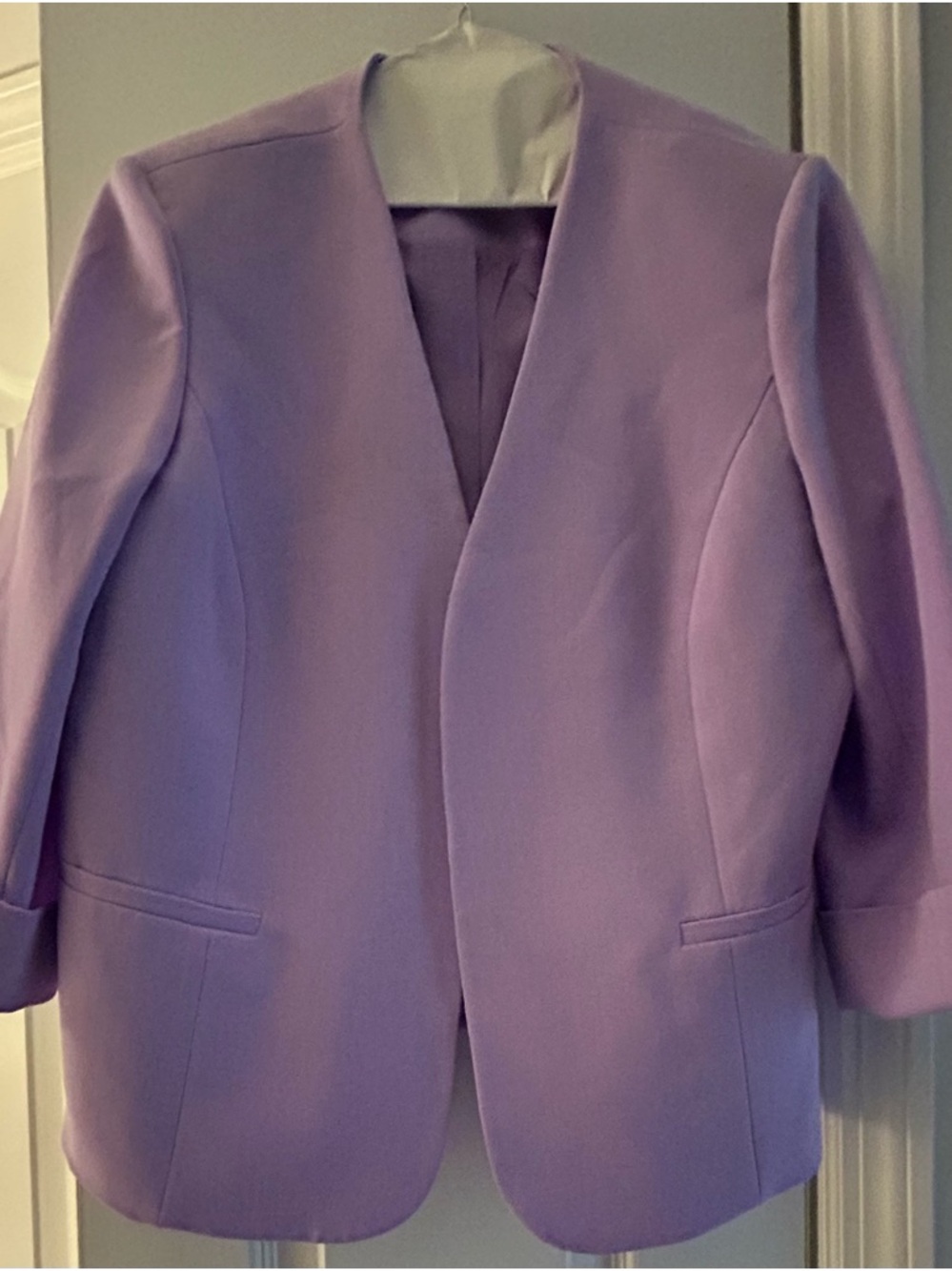 Kasper Lavender Open-Front Women's Blazer Jacket